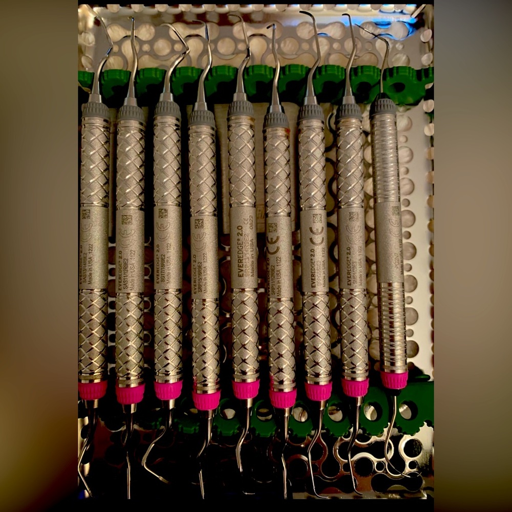 SOLD New/like new dental hygiene instruments, all Hu-Friedy.